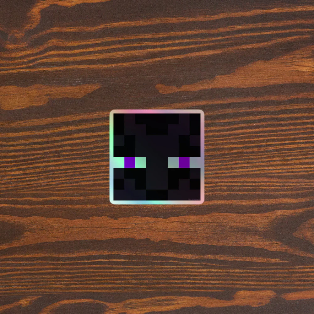 Minecraft Enderman Holographic Sticker - Image 4