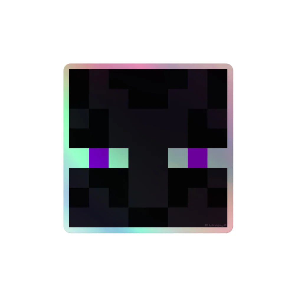 Minecraft Enderman Holographic Sticker - Image 7