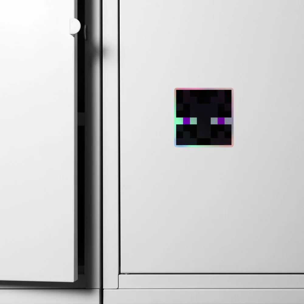Minecraft Enderman Holographic Sticker - Image 8
