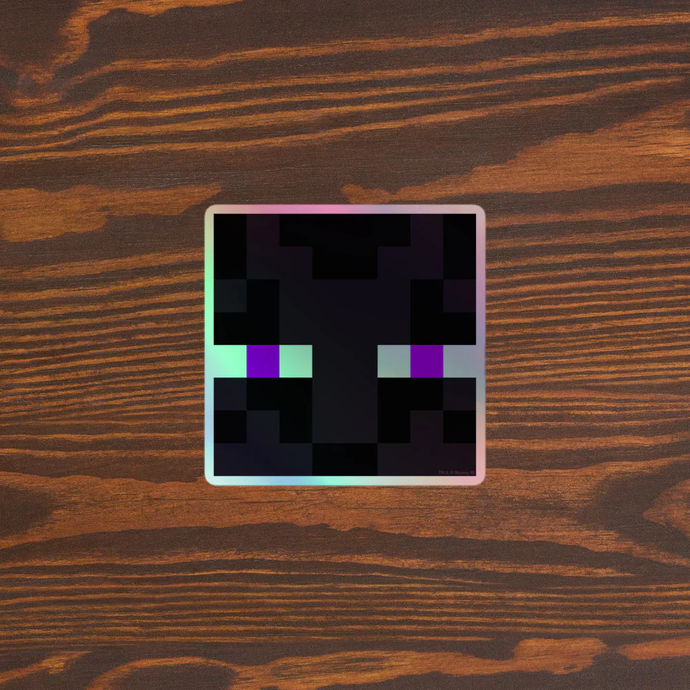 Minecraft Enderman Holographic Sticker - Image 9