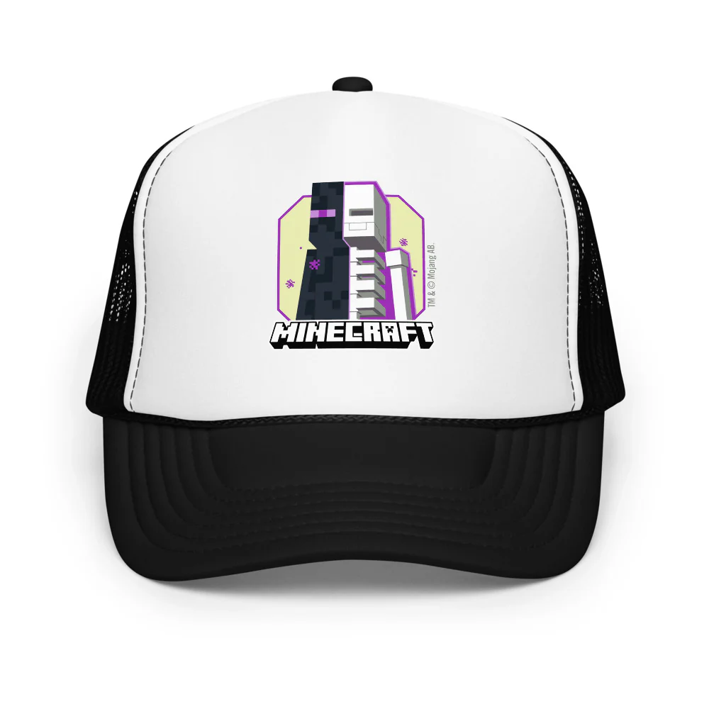 Minecraft Enderman Skeleton Trucker Hat