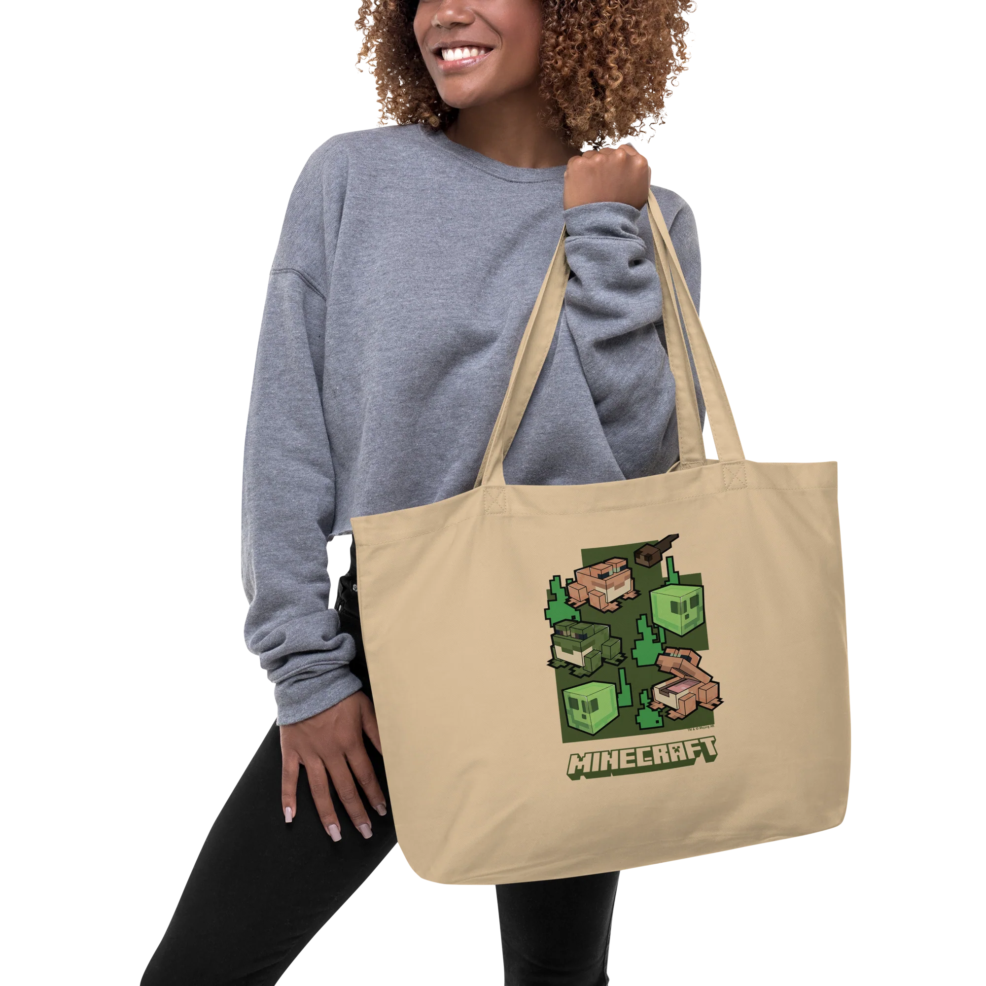 Minecraft Frogs Large Eco Tote - Image 2