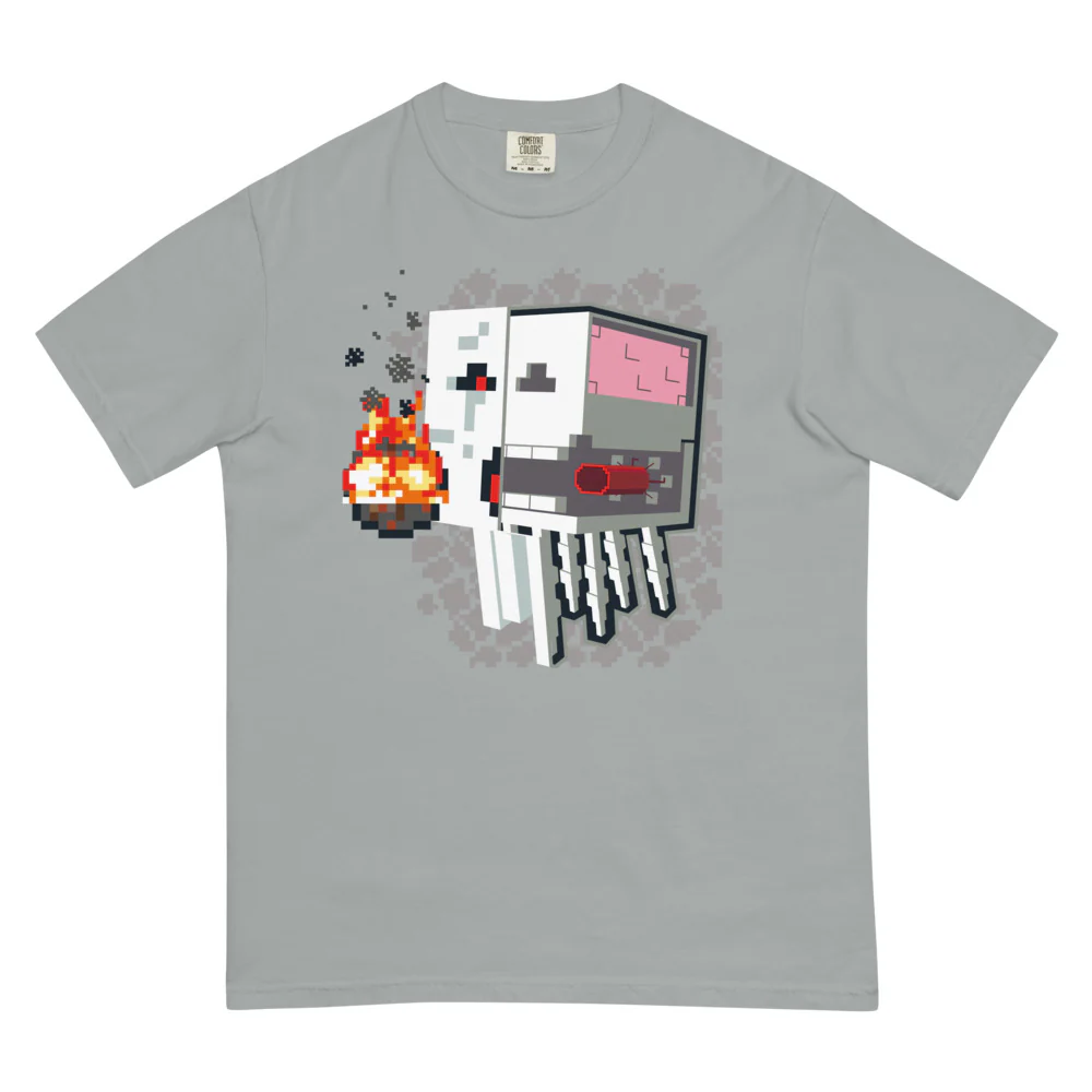 Minecraft Ghast Skeleton Unisex Comfort Colors T-Shirt