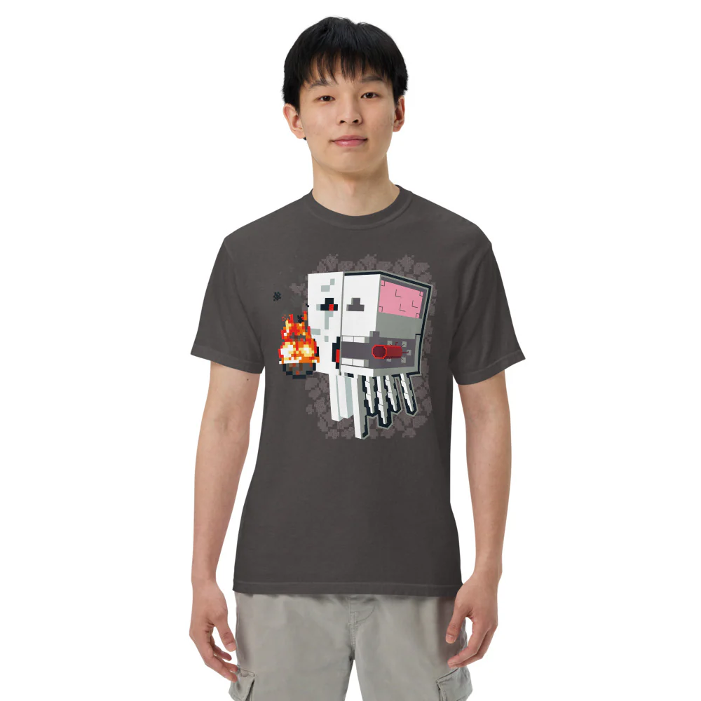 Minecraft Ghast Skeleton Unisex Comfort Colors T-Shirt - Image 11