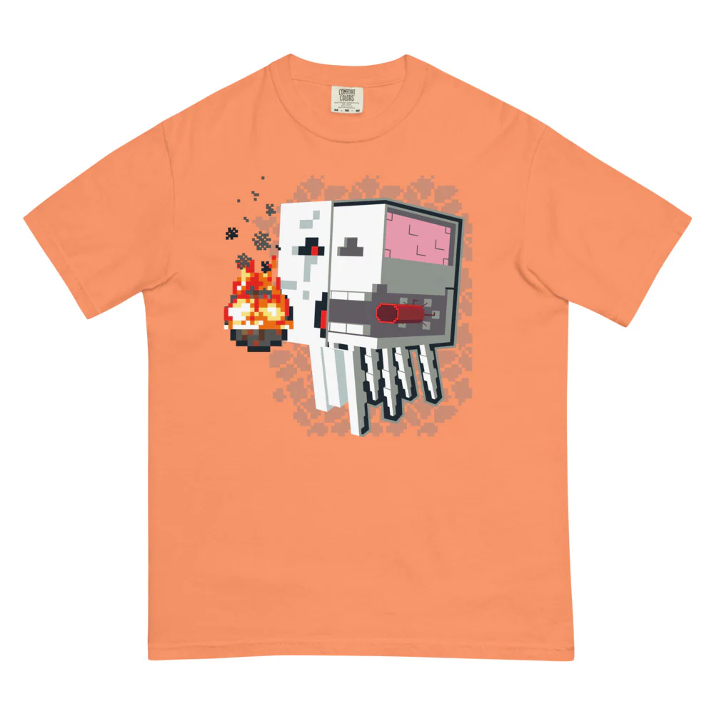 Minecraft Ghast Skeleton Unisex Comfort Colors T-Shirt - Image 13