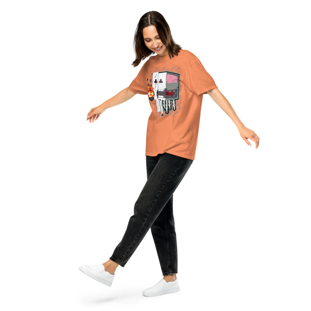 Minecraft Ghast Skeleton Unisex Comfort Colors T-Shirt - Image 17