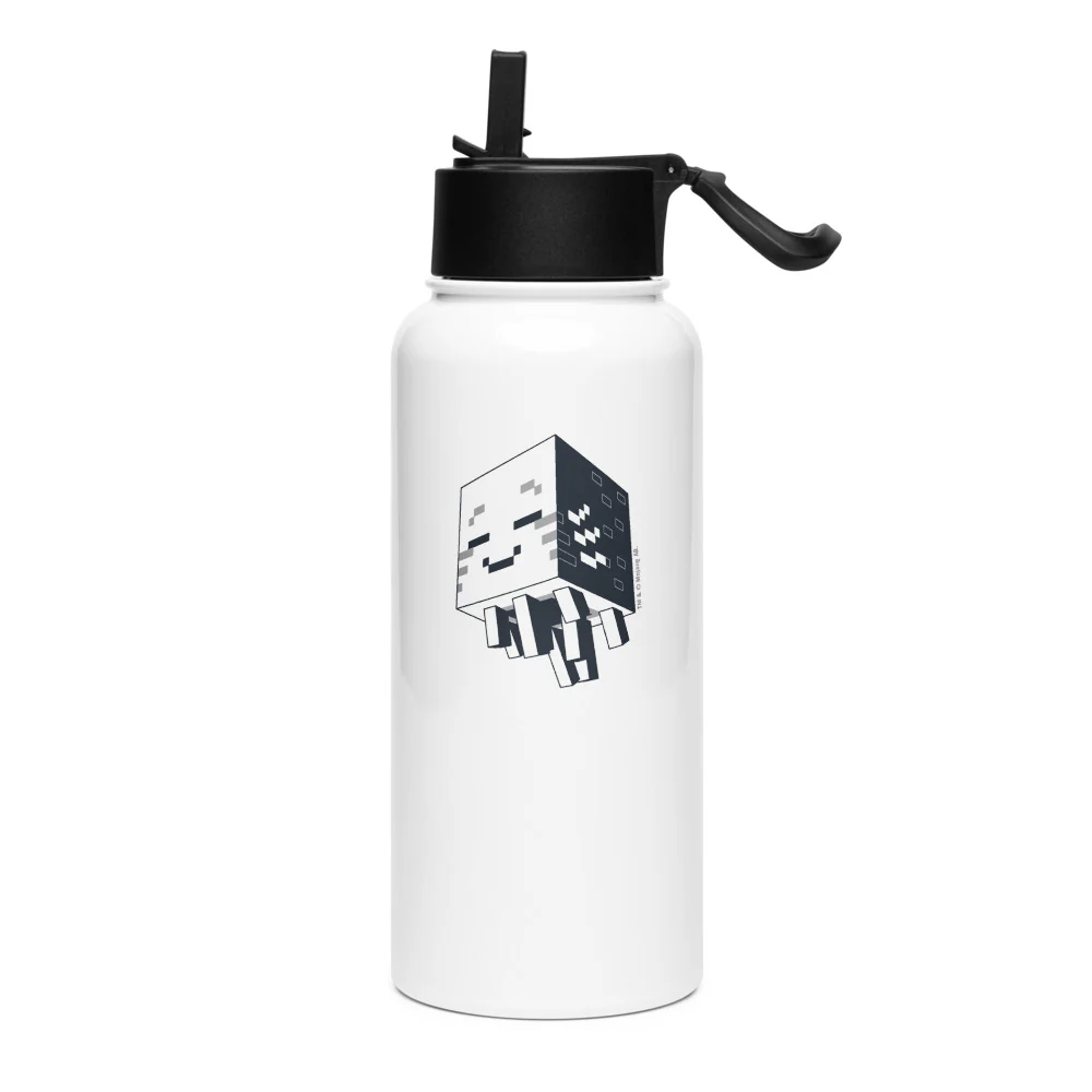 Minecraft Ghastling Stainless Steel Water Bottle with a Straw Lid - Image 3