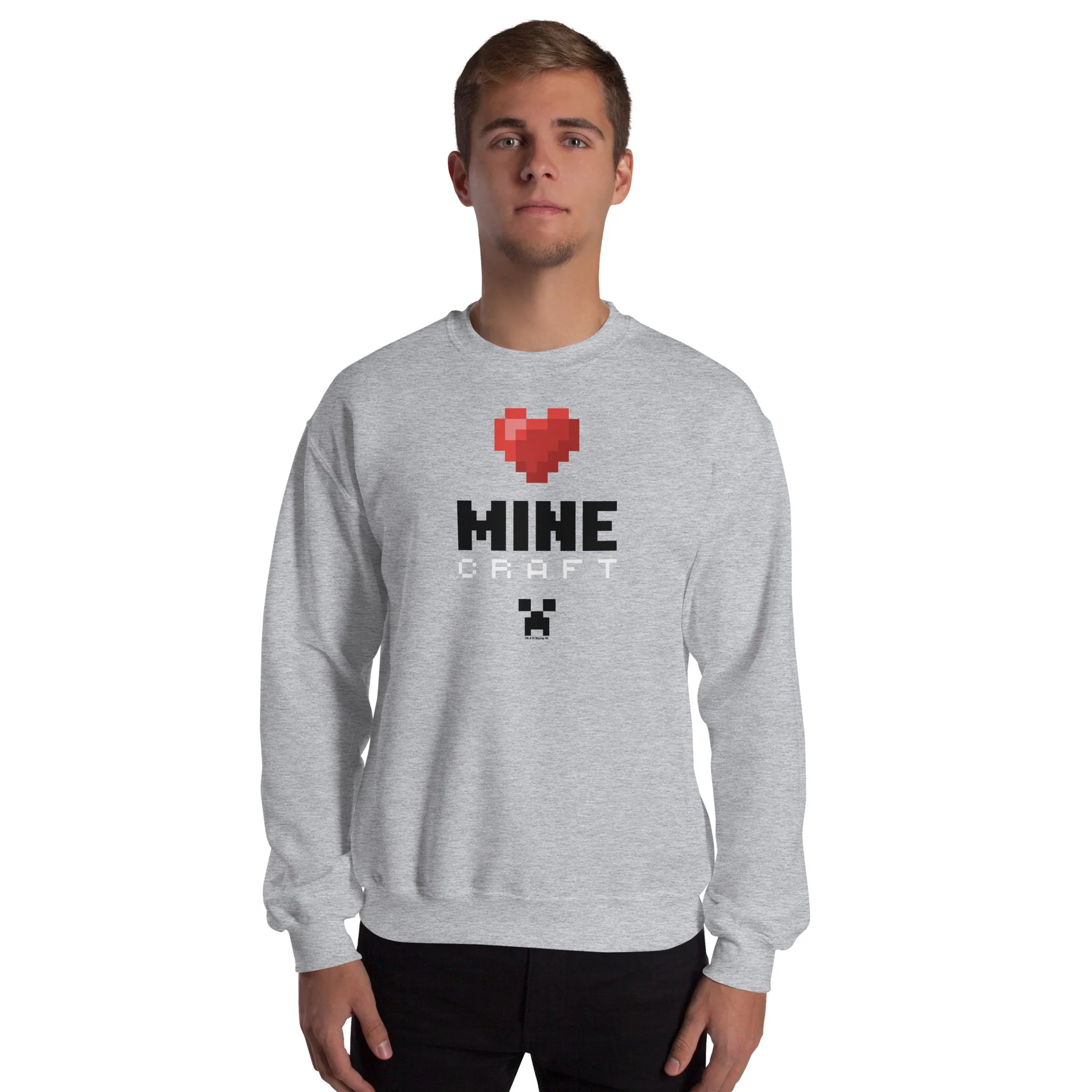 Minecraft Heart Sweatshirt - Image 3