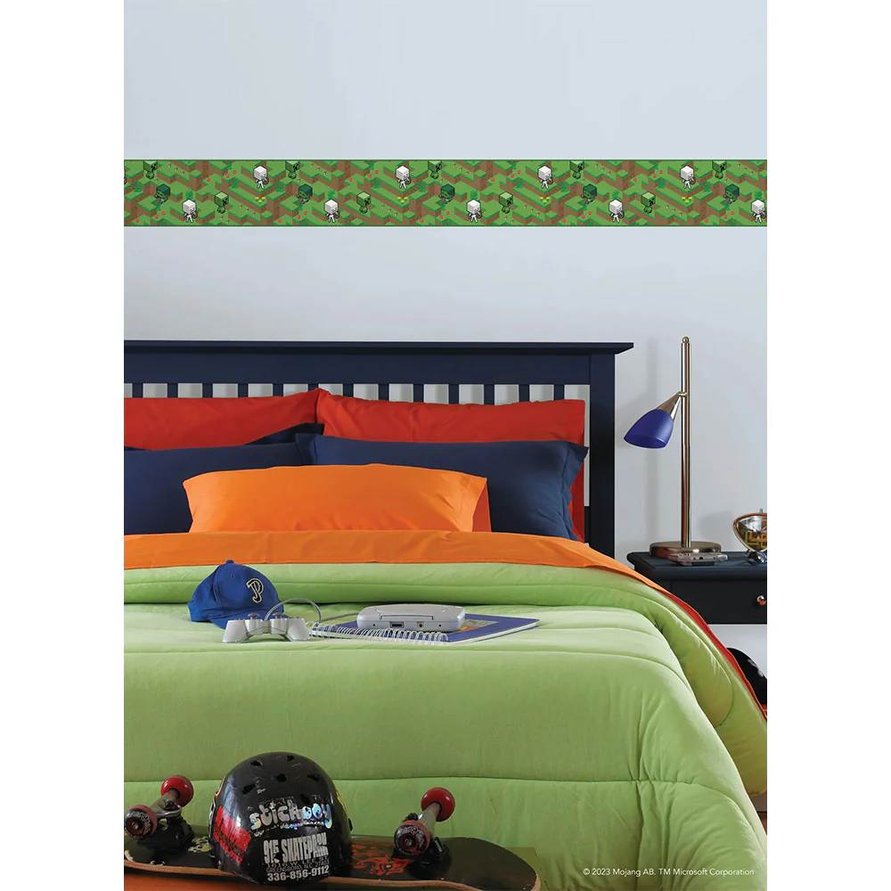 Minecraft Hillside Peel & Stick Border - Image 3