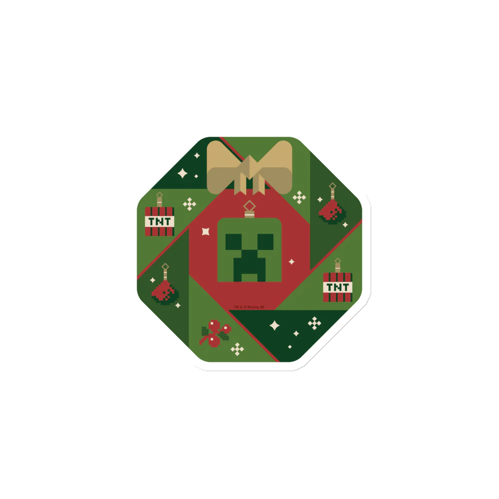 Minecraft Holiday Creeper Die Cut Magnet - Image 4
