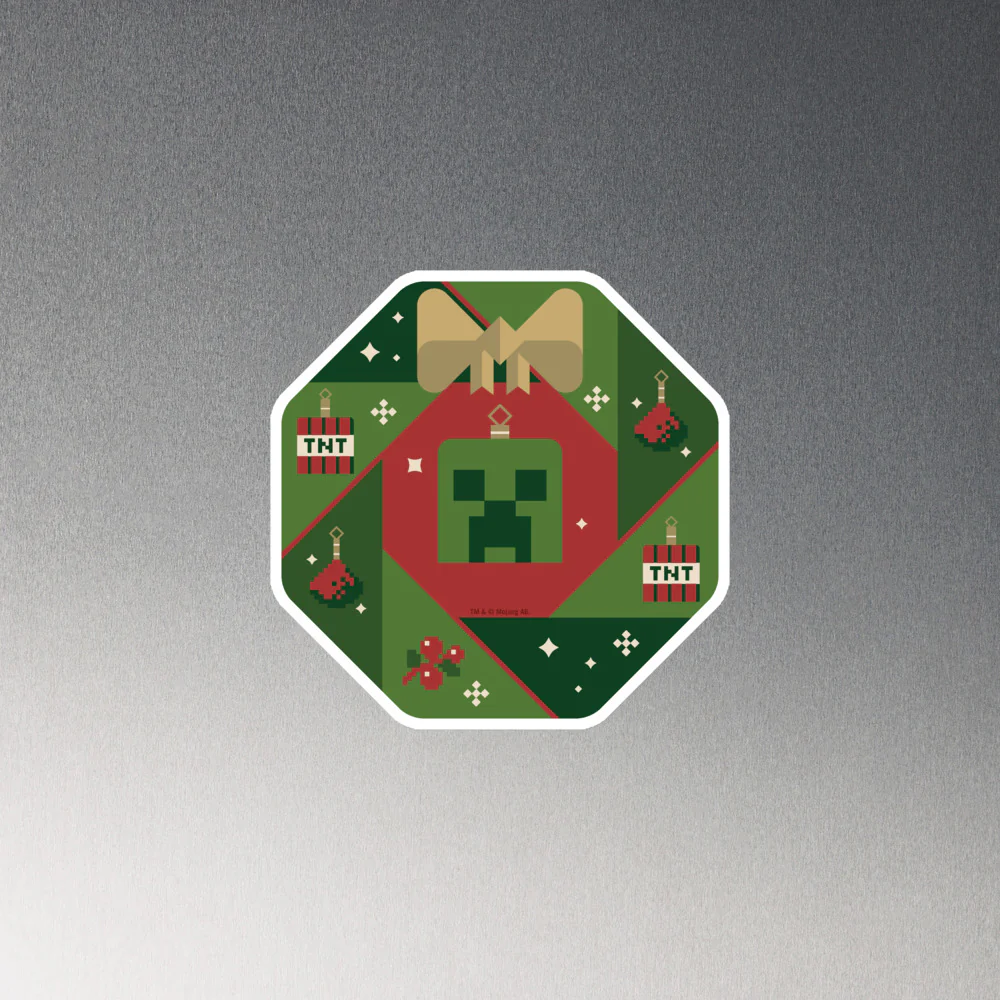 Minecraft Holiday Creeper Die Cut Magnet - Image 9