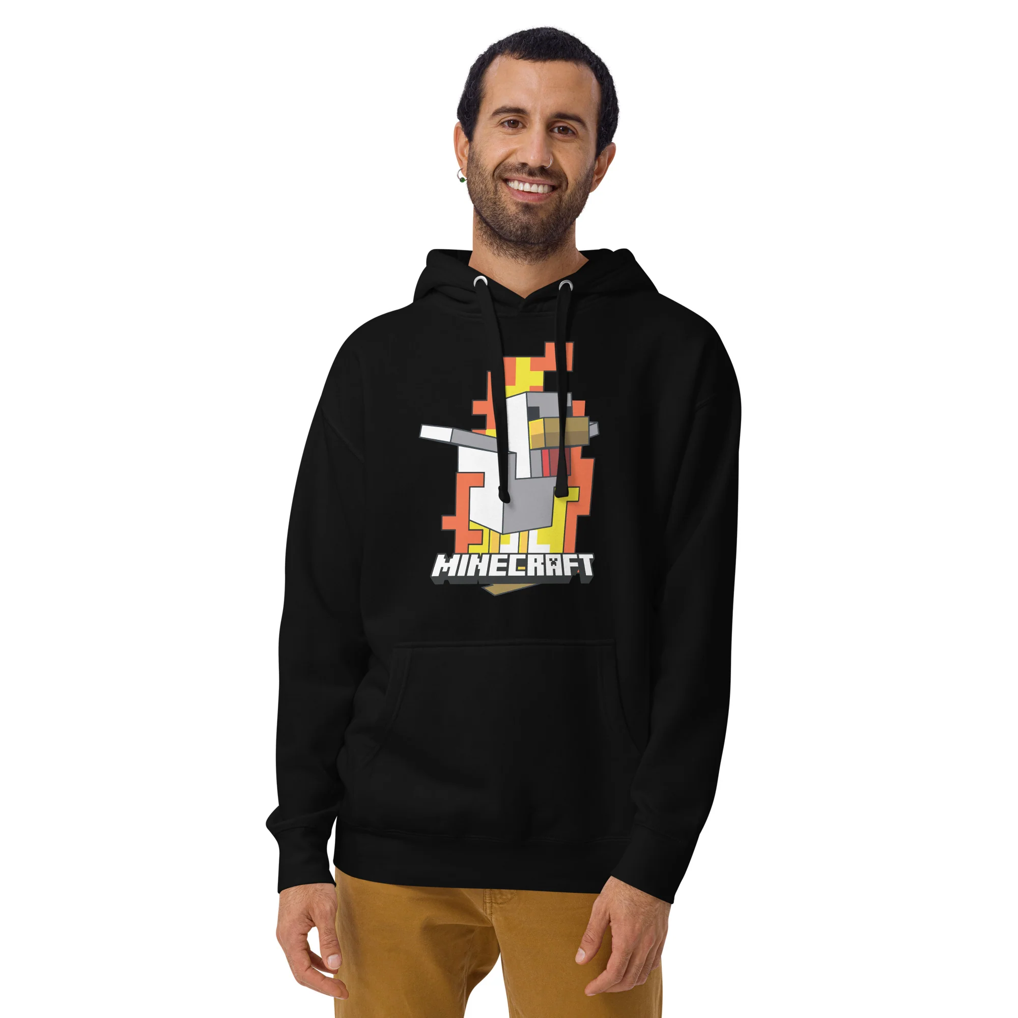 Minecraft Hoodie Fire Chicken - Image 2