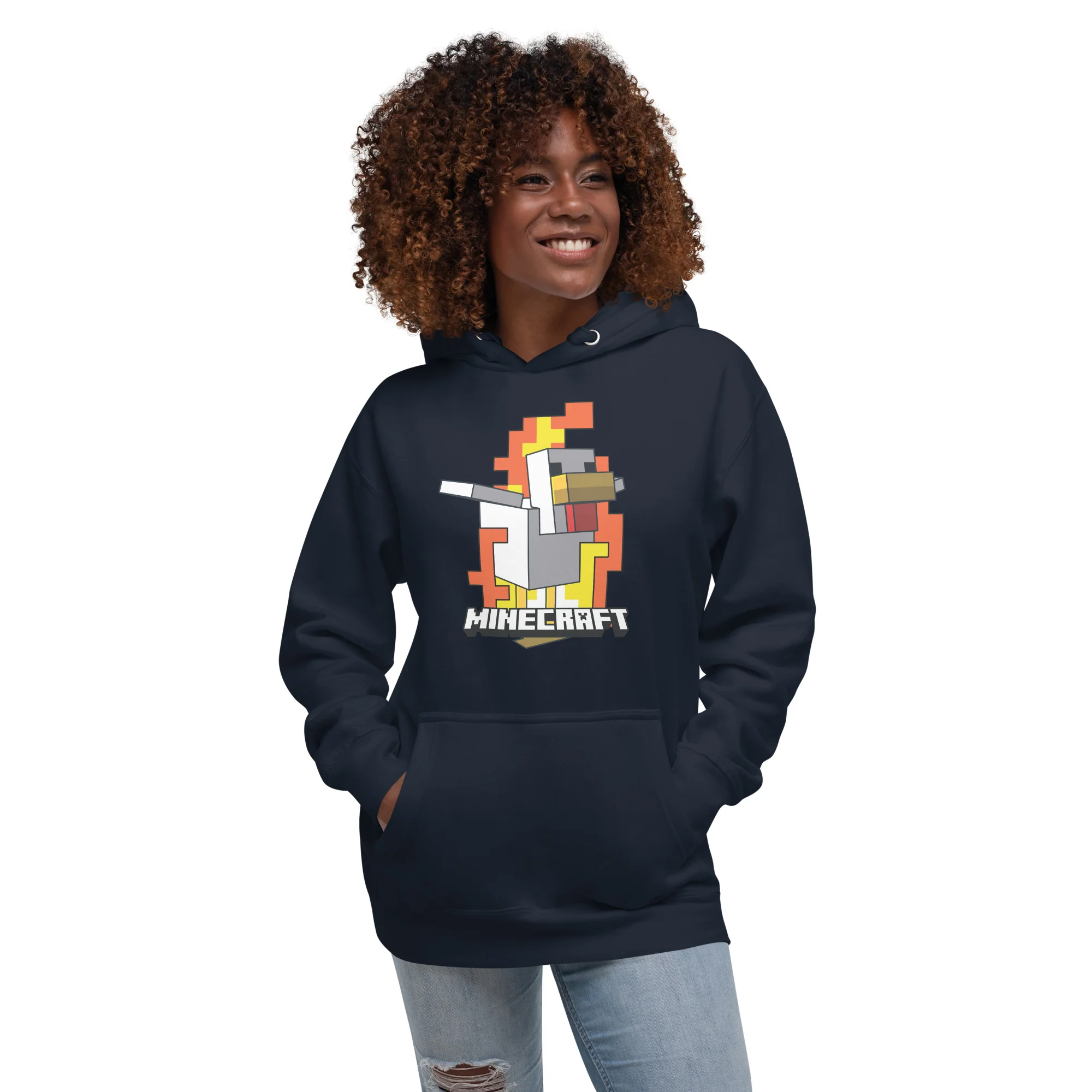 Minecraft Hoodie Fire Chicken - Image 5