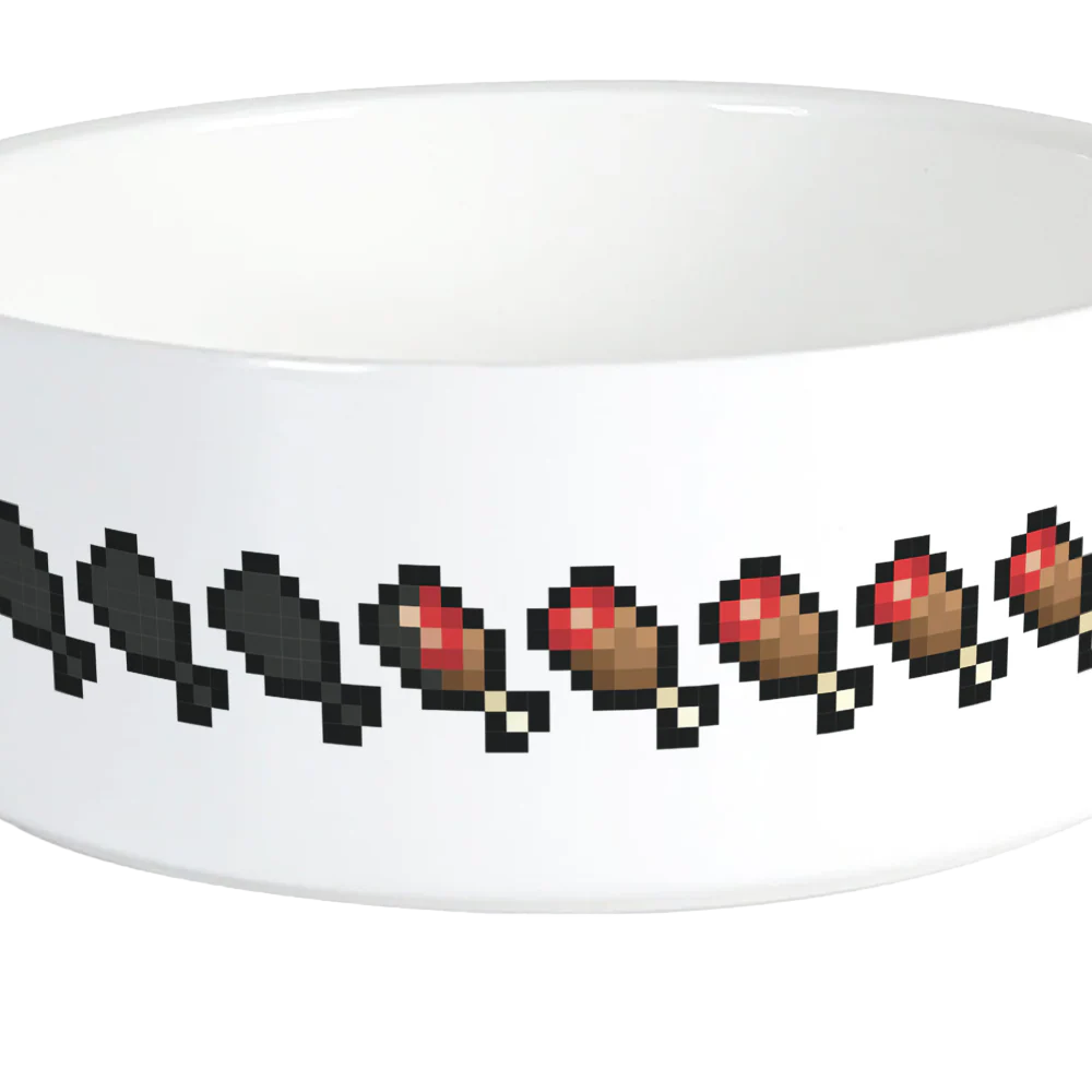 Minecraft Hunger Bar Pet Bowl - Image 4