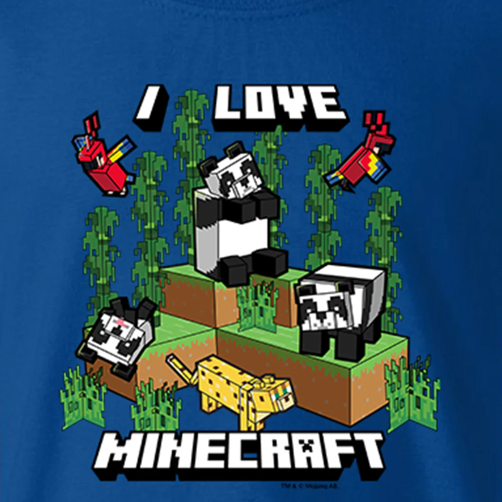 Minecraft I Love Minecraft Kids Short Sleeve T-Shirt - Image 4
