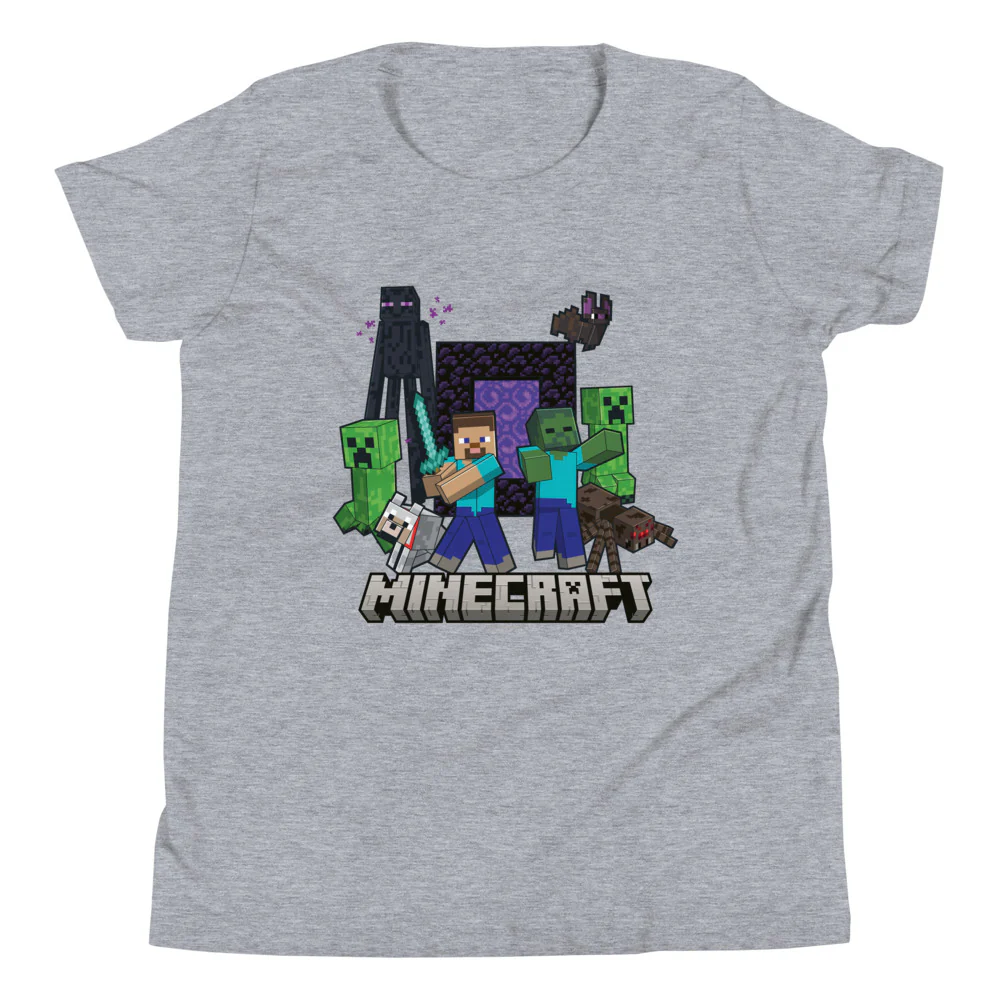Minecraft Iconic Group Kids T-Shirt - Image 4