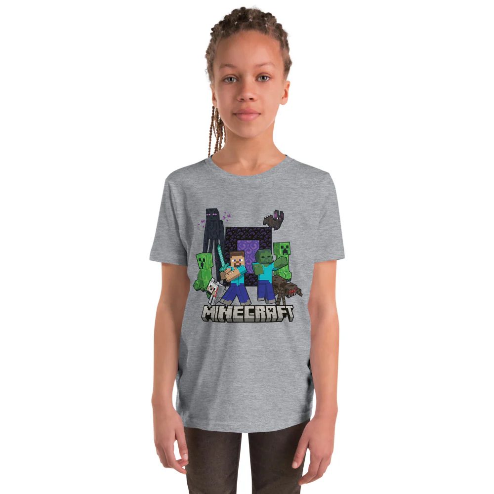 Minecraft Iconic Group Kids T-Shirt - Image 5