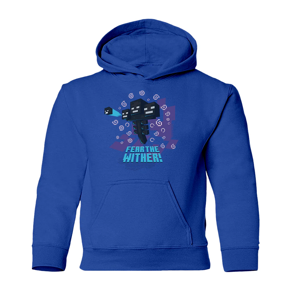 Minecraft Jolly Mobs Fear the Wither Kids Pullover Hoodie - Image 3
