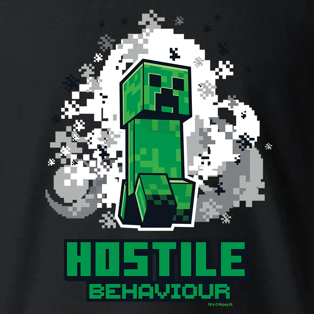 Minecraft Jolly Mobs Hostile Behavior Kids Short Sleeve T-Shirt - Image 2