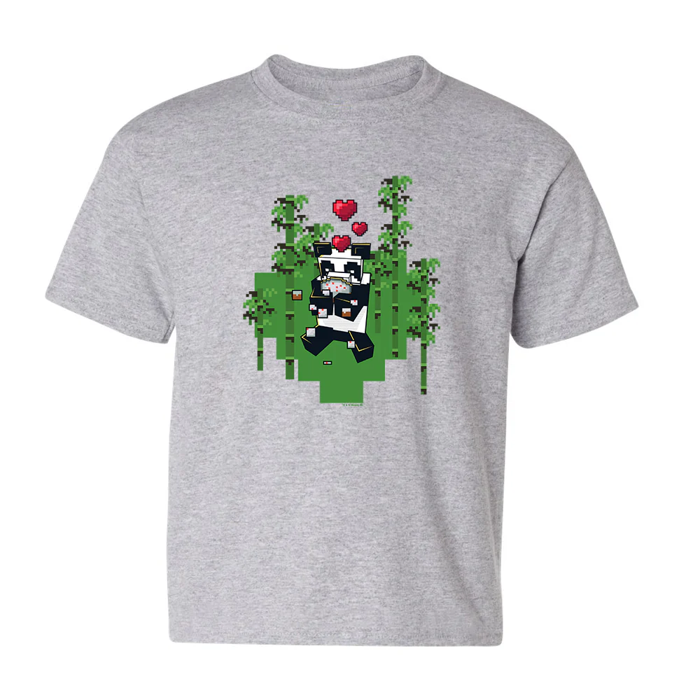 Minecraft Jolly Mobs Panda Kids Short Sleeve T-Shirt - Image 3