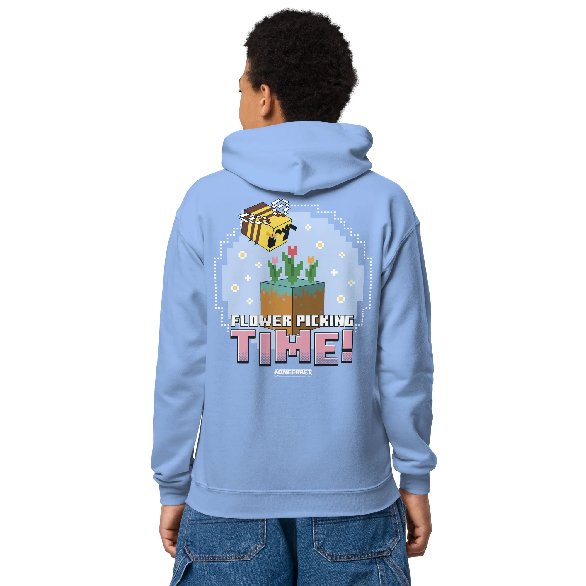 Minecraft Kids Hoodie Flower Picking Time - Image 2