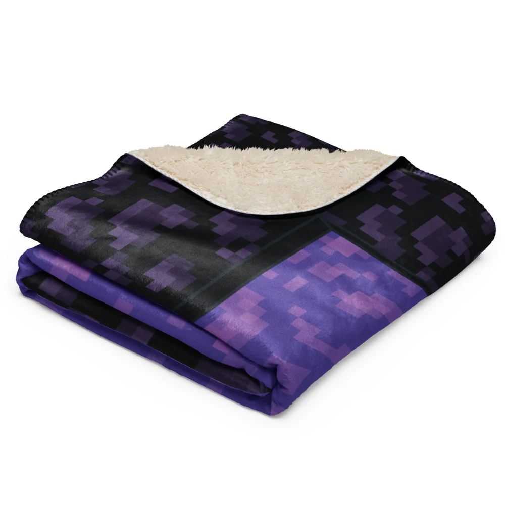 Minecraft Nether Portal Sherpa Blanket - Image 12
