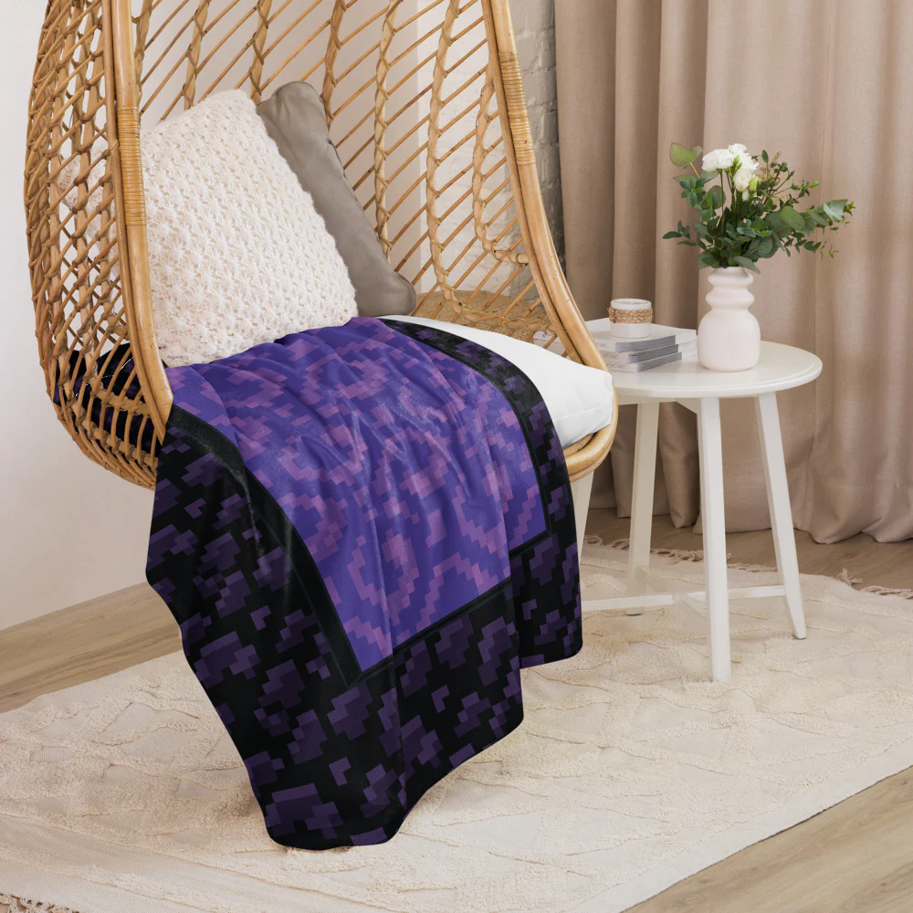 Minecraft Nether Portal Sherpa Blanket - Image 4