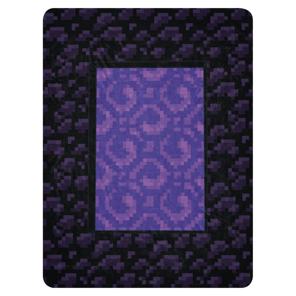 Minecraft Nether Portal Sherpa Blanket - Image 7