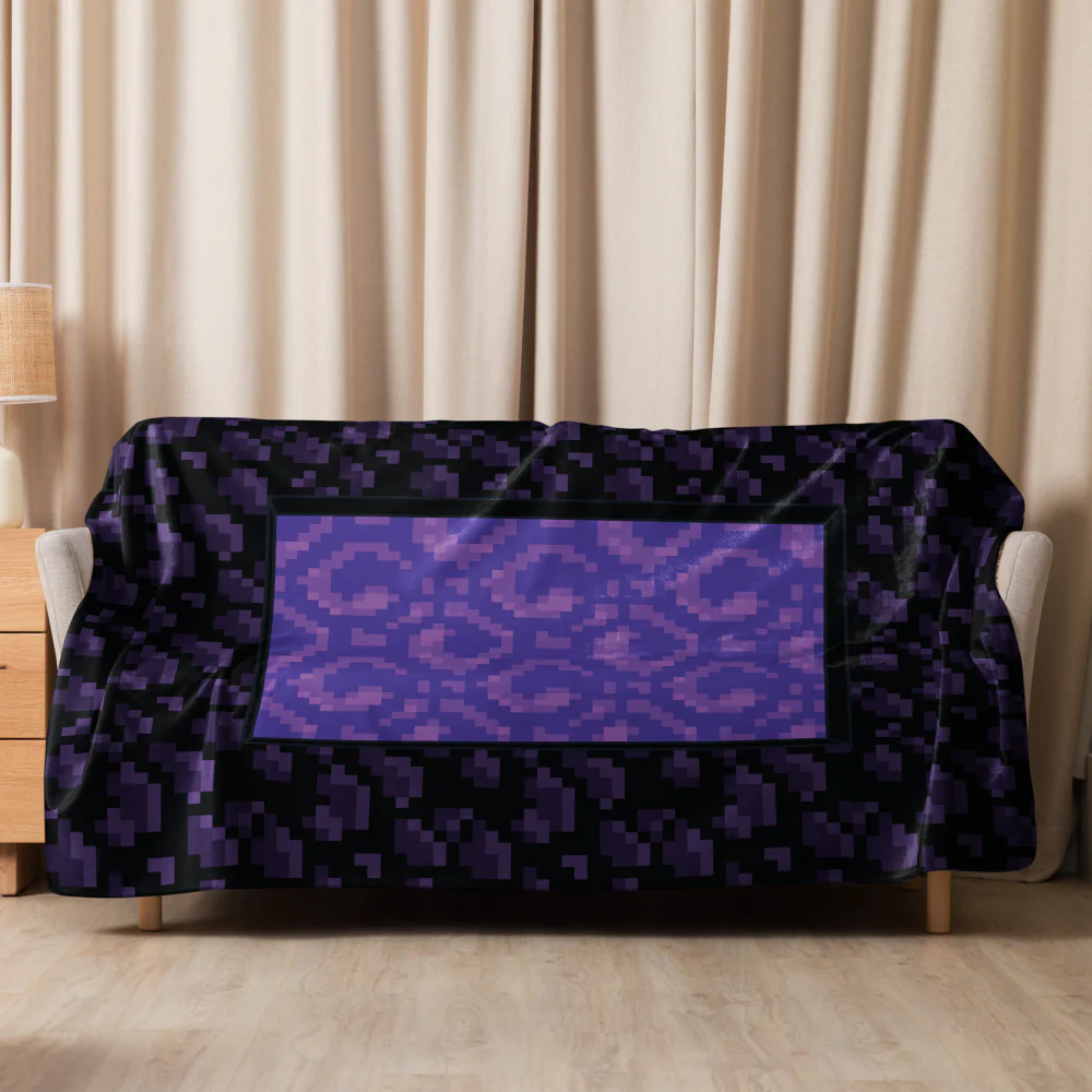 Minecraft Nether Portal Sherpa Blanket - Image 9
