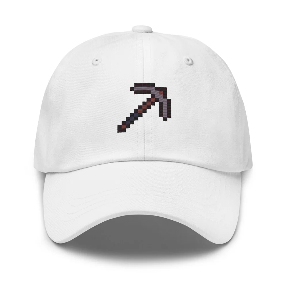 Minecraft Netherite Pickaxe Embroidered Classic Dad Hat - Image 8