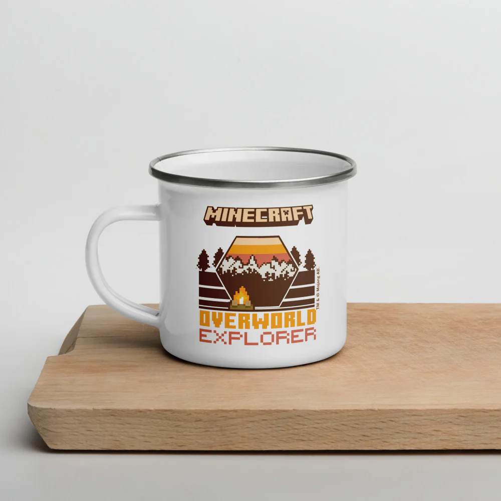 Minecraft Overworld Explorer Enamel Campfire Mug - Image 4