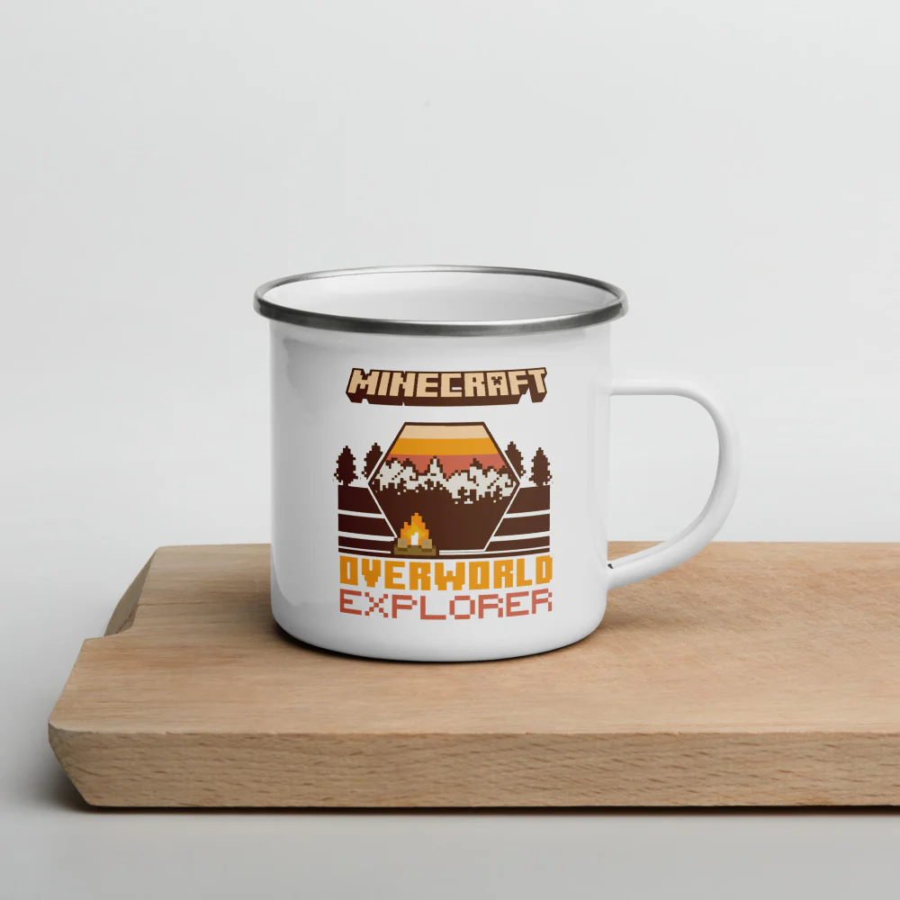 Minecraft Overworld Explorer Enamel Campfire Mug - Image 5