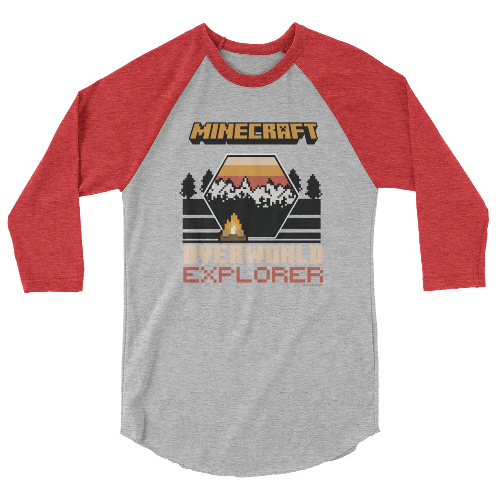 Minecraft Overworld Explorer Raglan