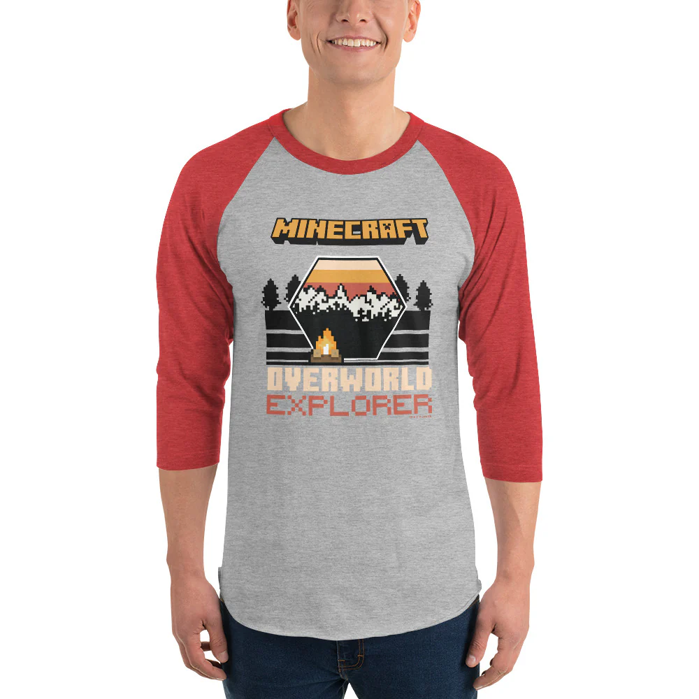 Minecraft Overworld Explorer Raglan - Image 2
