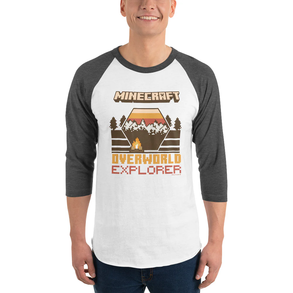 Minecraft Overworld Explorer Raglan - Image 5