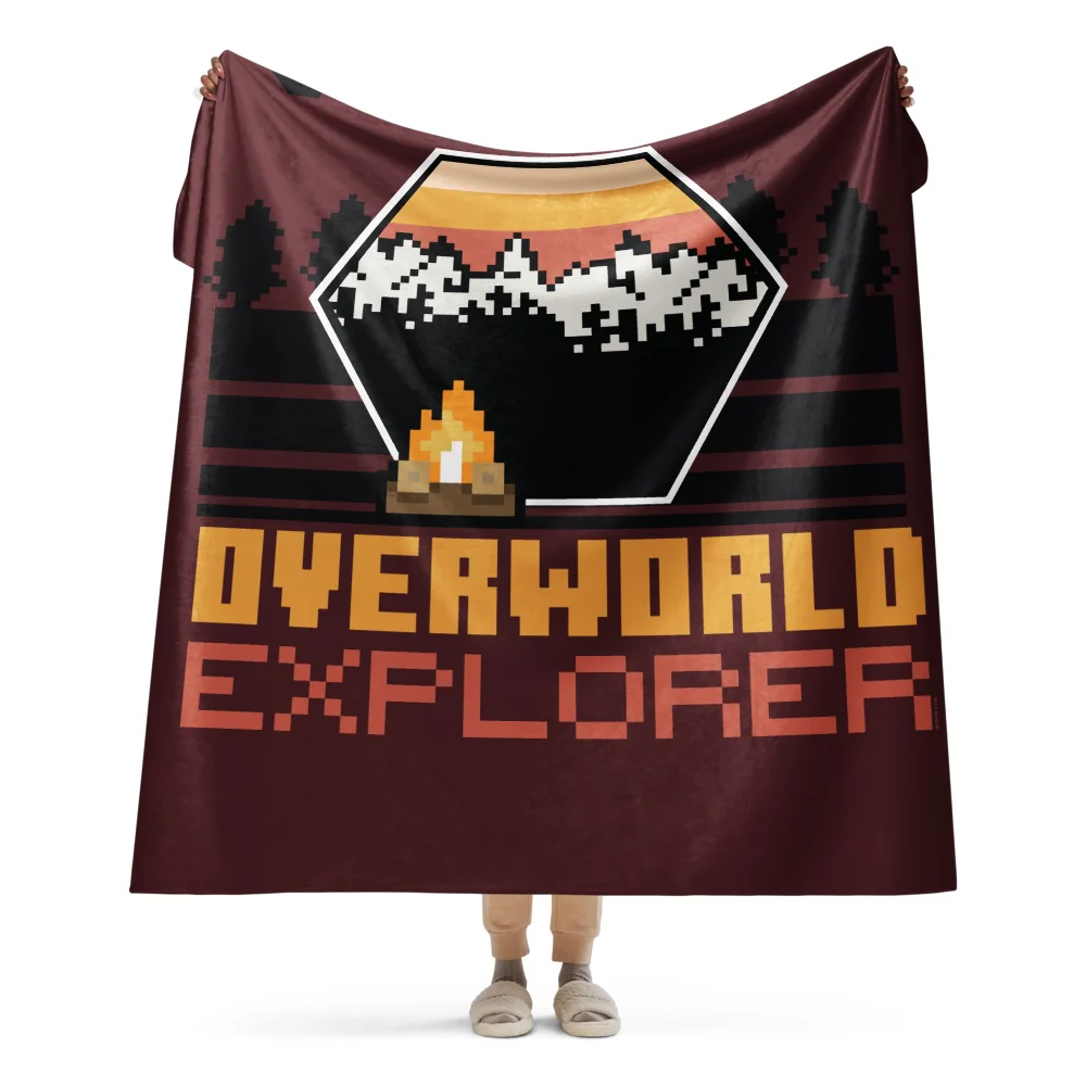 Minecraft Overworld Explorer Sherpa Blanket - Image 3