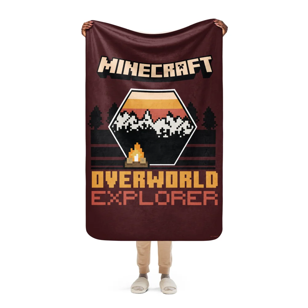 Minecraft Overworld Explorer Sherpa Blanket - Image 8