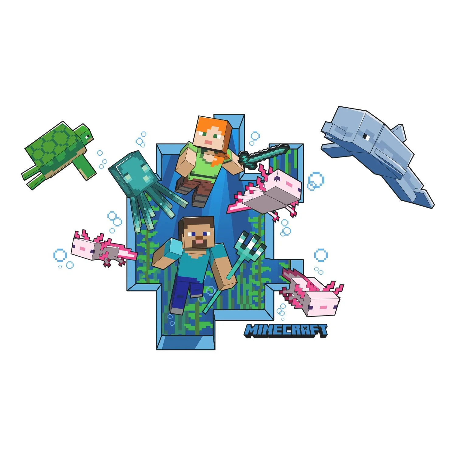 Minecraft Peel & Stick Giant Wall Decal - Image 3