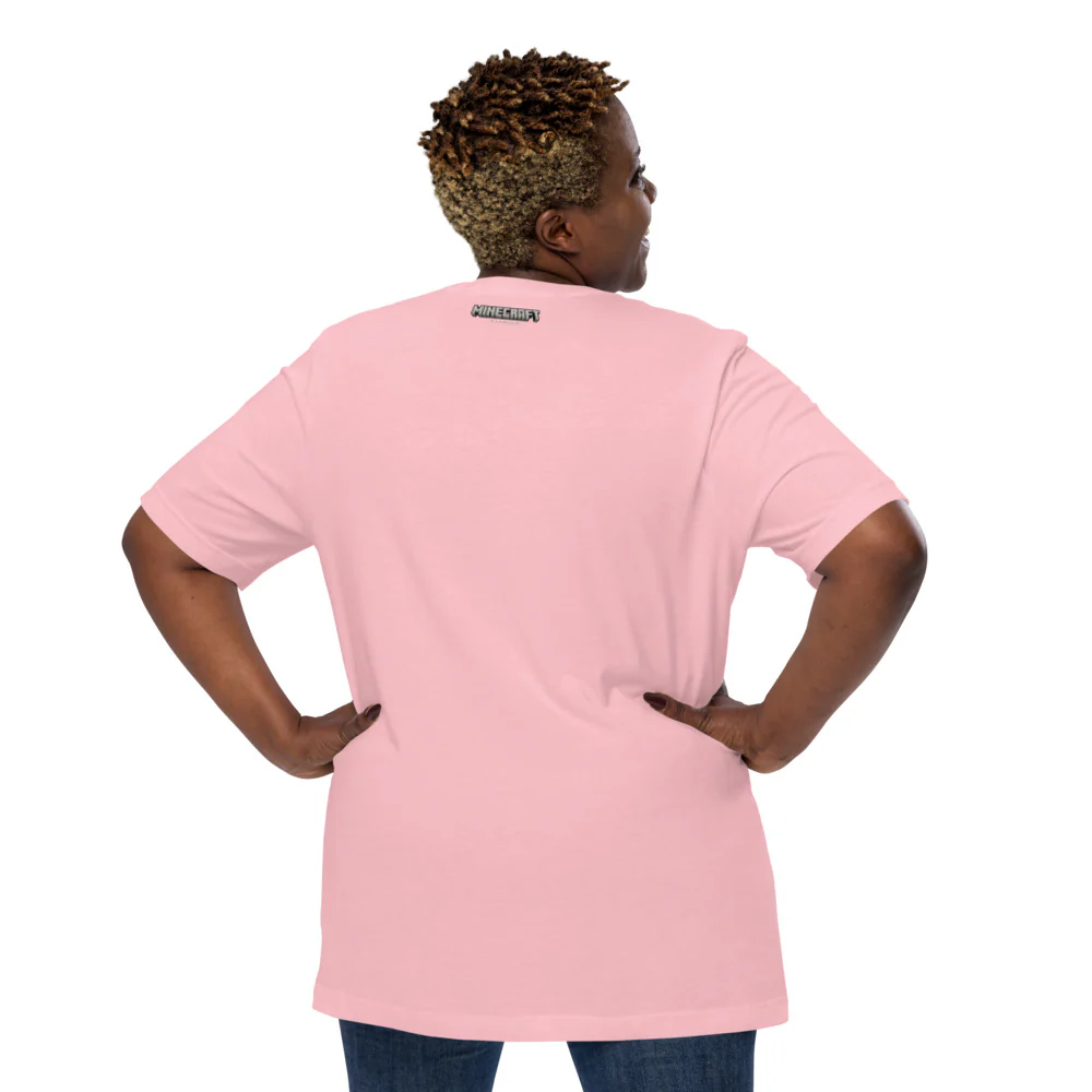 Minecraft Pink Sheep Adult T-Shirt - Image 16