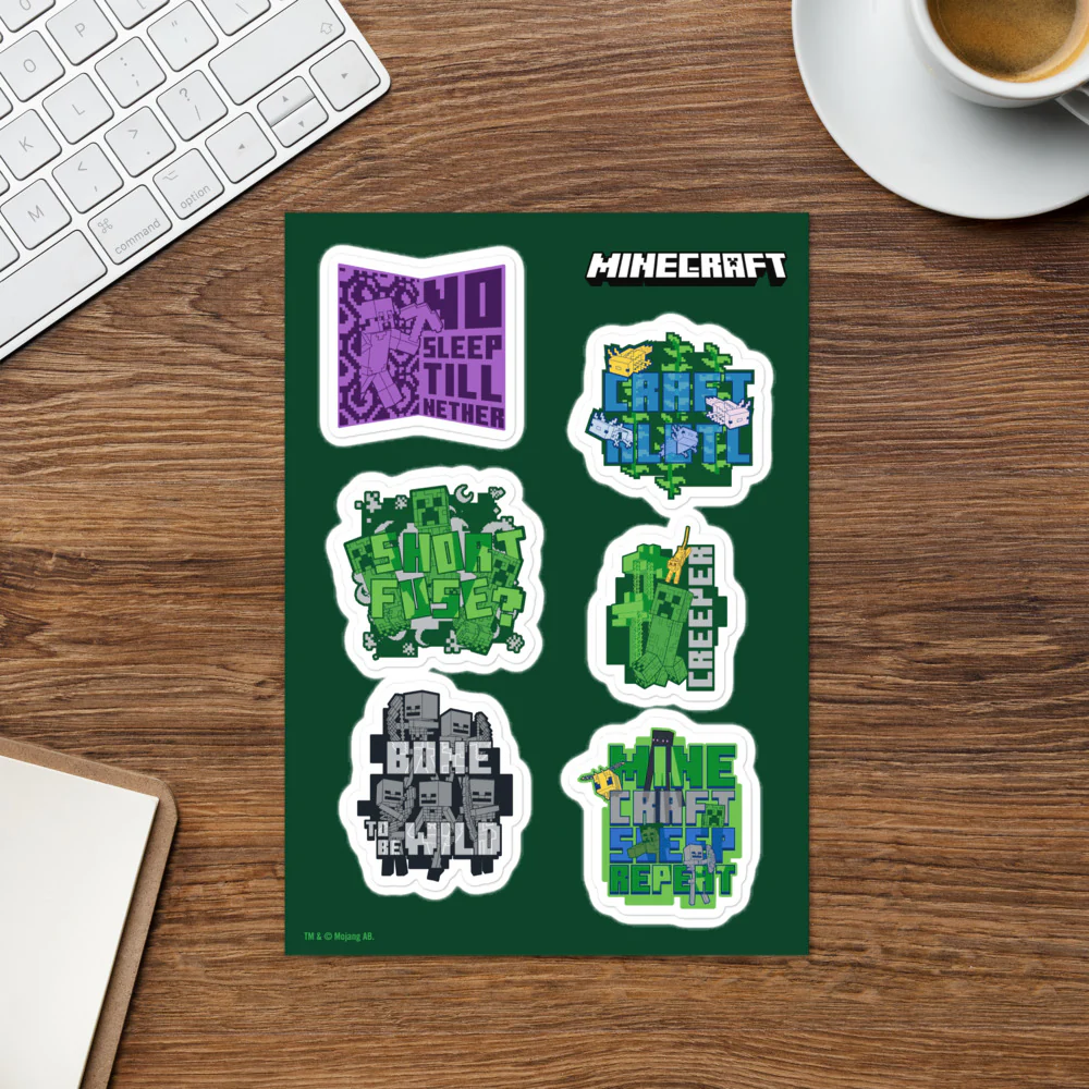 Minecraft Quotes Sticker Sheet - Image 2