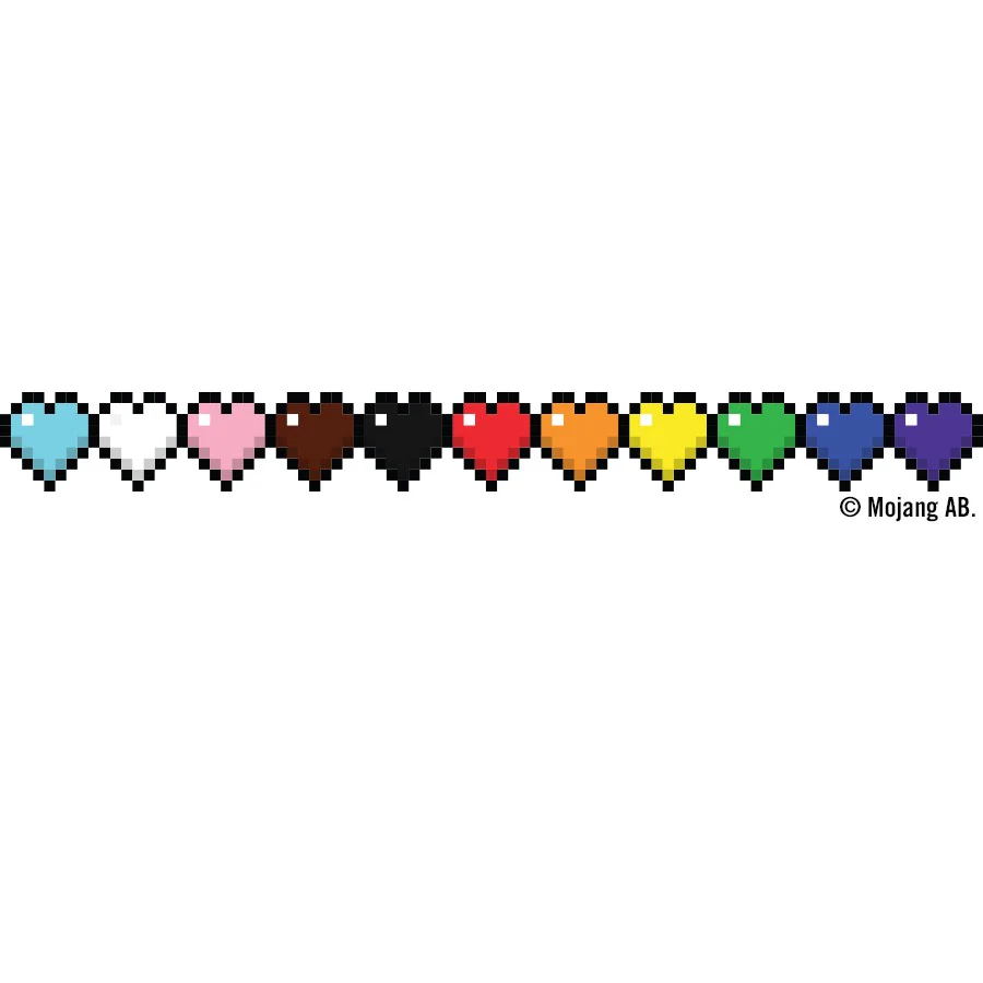 Minecraft Rainbow Life Bar Die Cut Sticker - Image 3