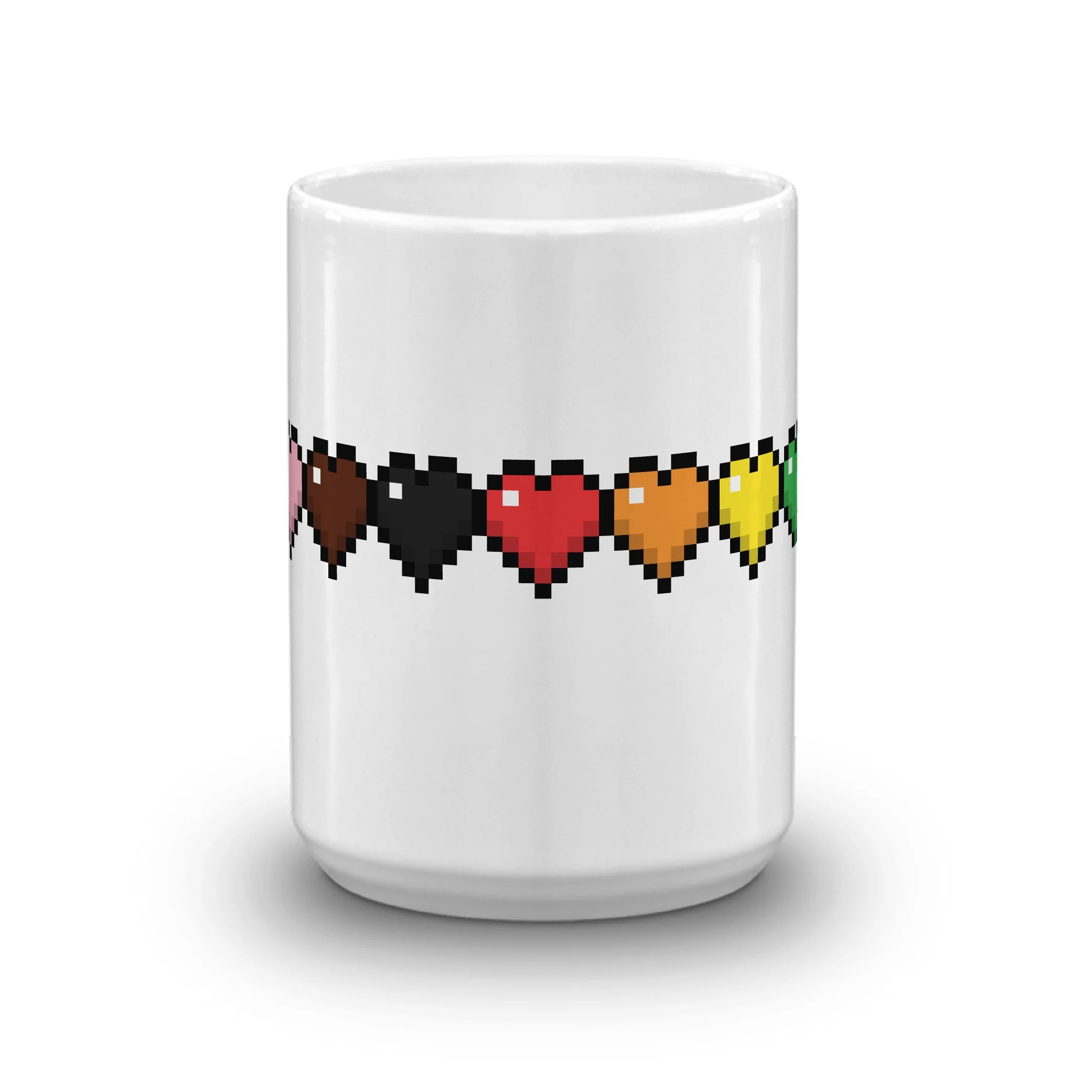 Minecraft Rainbow Life Bar White Mug - Image 5