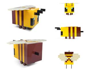 Minecraft Bee Yellow Figural Mood Light - 5 Inches Tall - Image 3