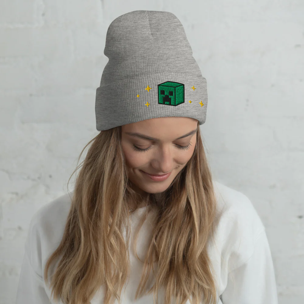 Minecraft Seasons Greetings Cuffed Beanie - Image 3