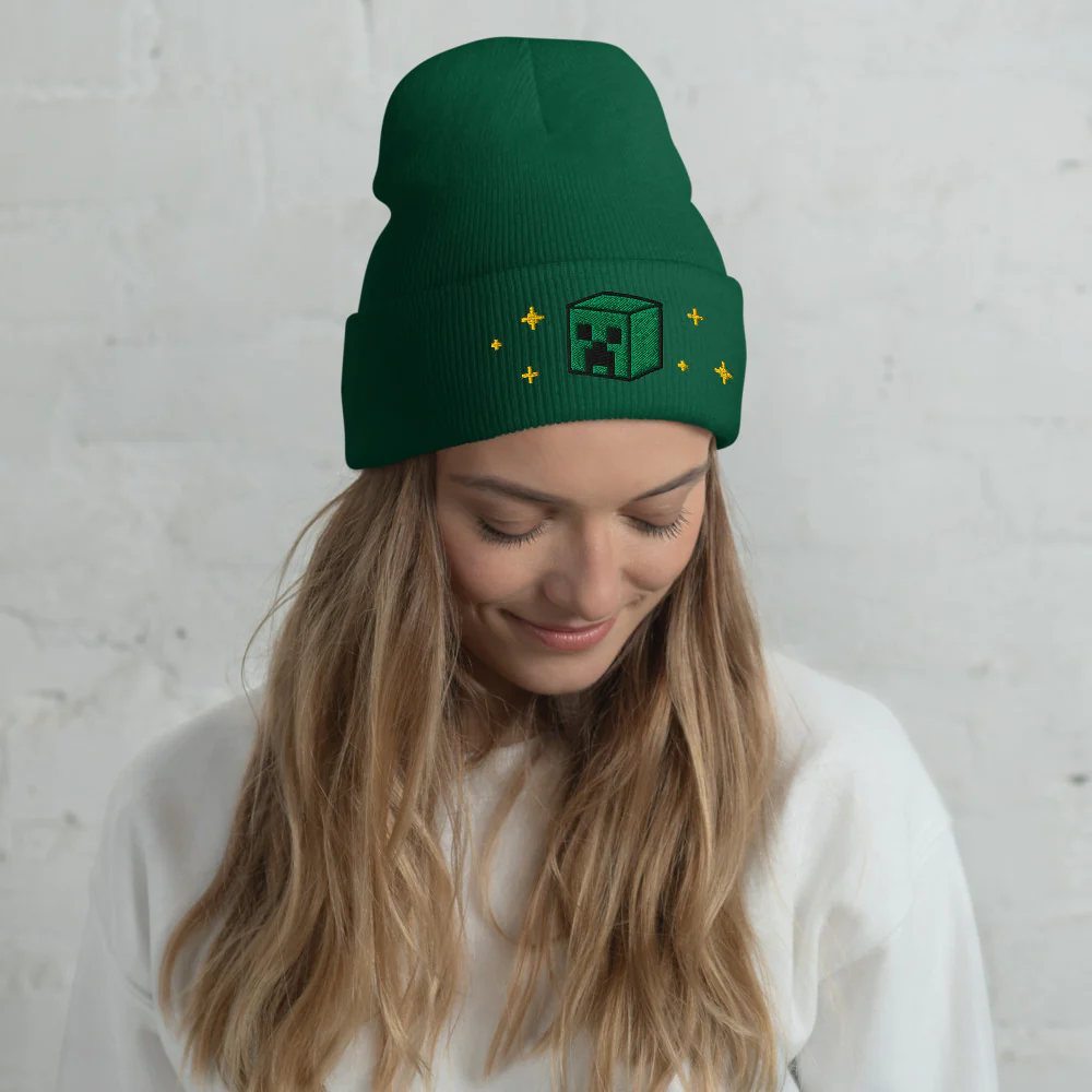 Minecraft Seasons Greetings Cuffed Beanie - Image 9