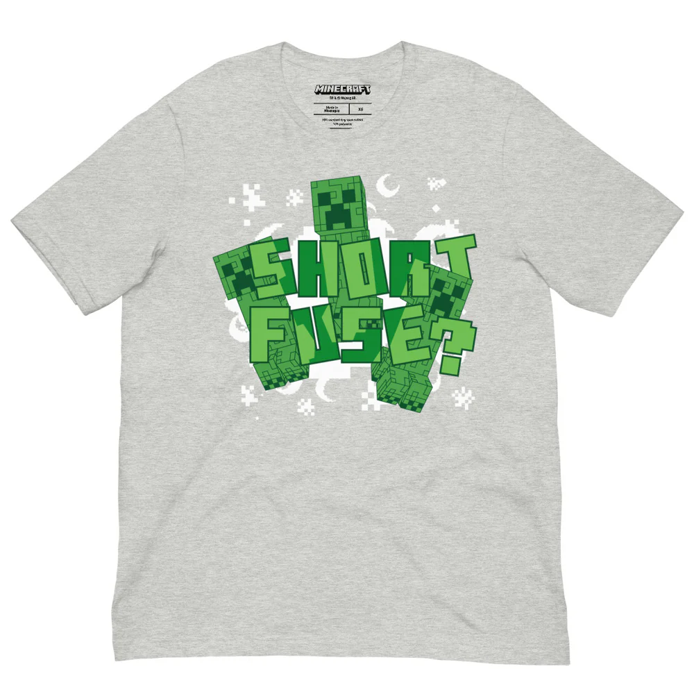 Minecraft Short Fuse Adult T-Shirt