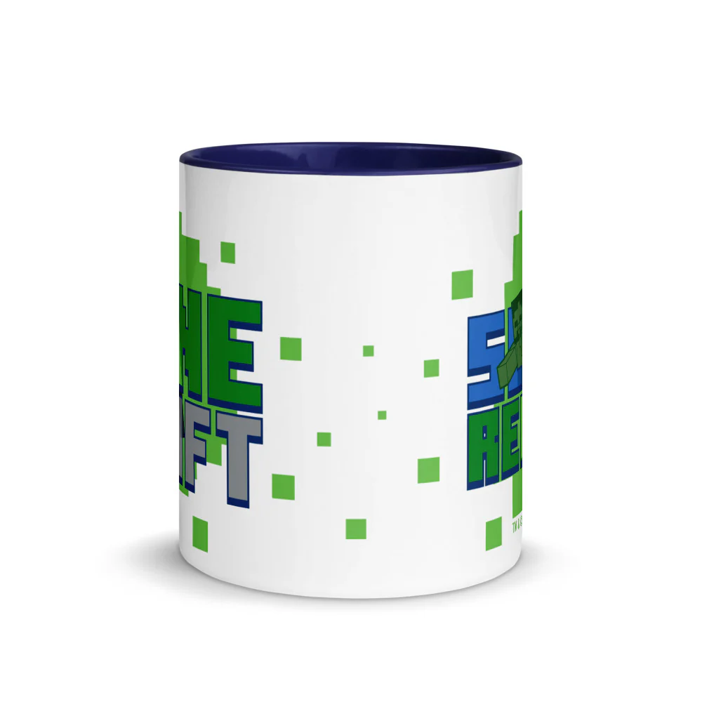 Minecraft Sleep Repeat Two-Tone Mug - Image 2