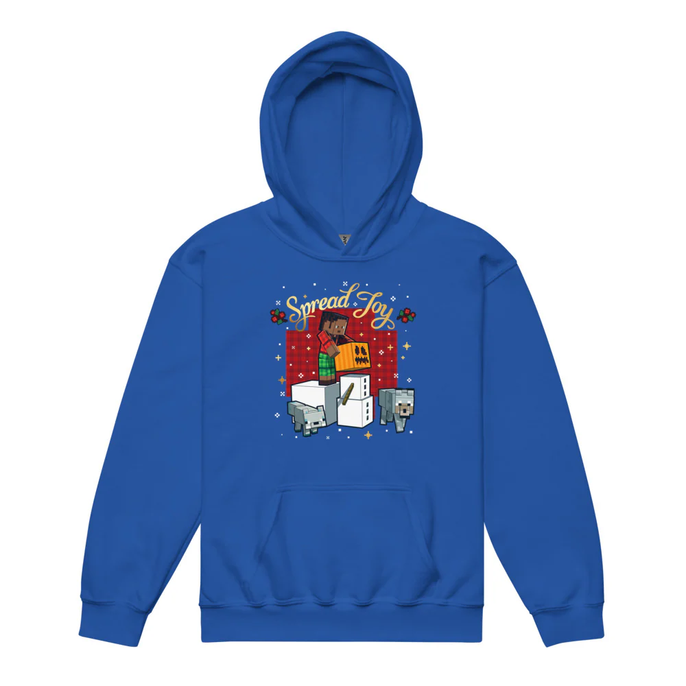 Minecraft Spread Joy Kids Hoodie - Image 7
