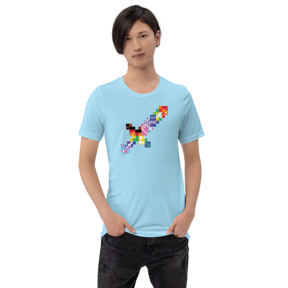 Minecraft Sword Pride Adult T-Shirt - Image 8