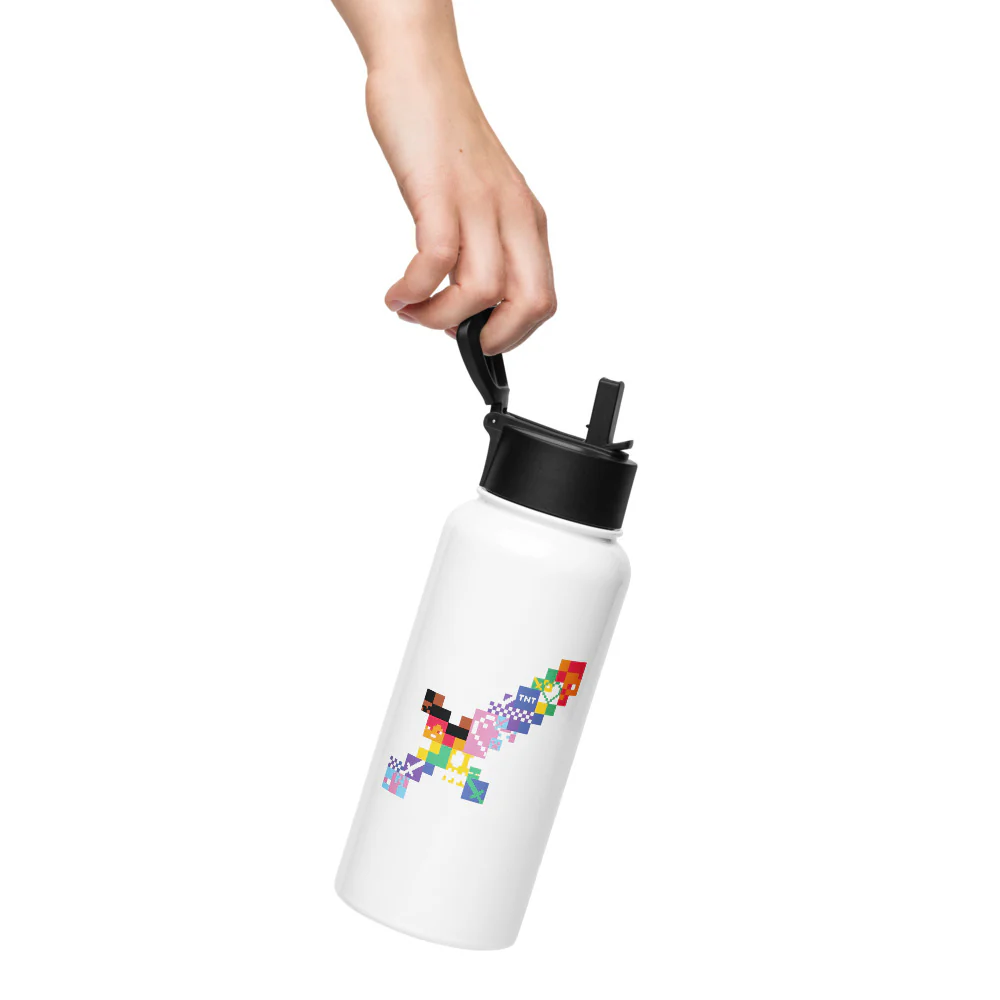 Minecraft Sword Pride Stainless Steel Water Bottle with a Straw Lid - Image 3